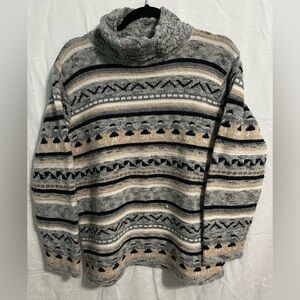 Vintage‎ Millar Pure New Wool Cowl Neck Sweater Made in Ireland Womens Small